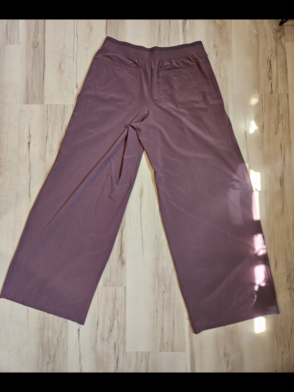 Athleta Brooklyn Heights Wide Leg Pleated Pants Mauve Purple Womens 14 Tall EUC - Picture 13 of 15